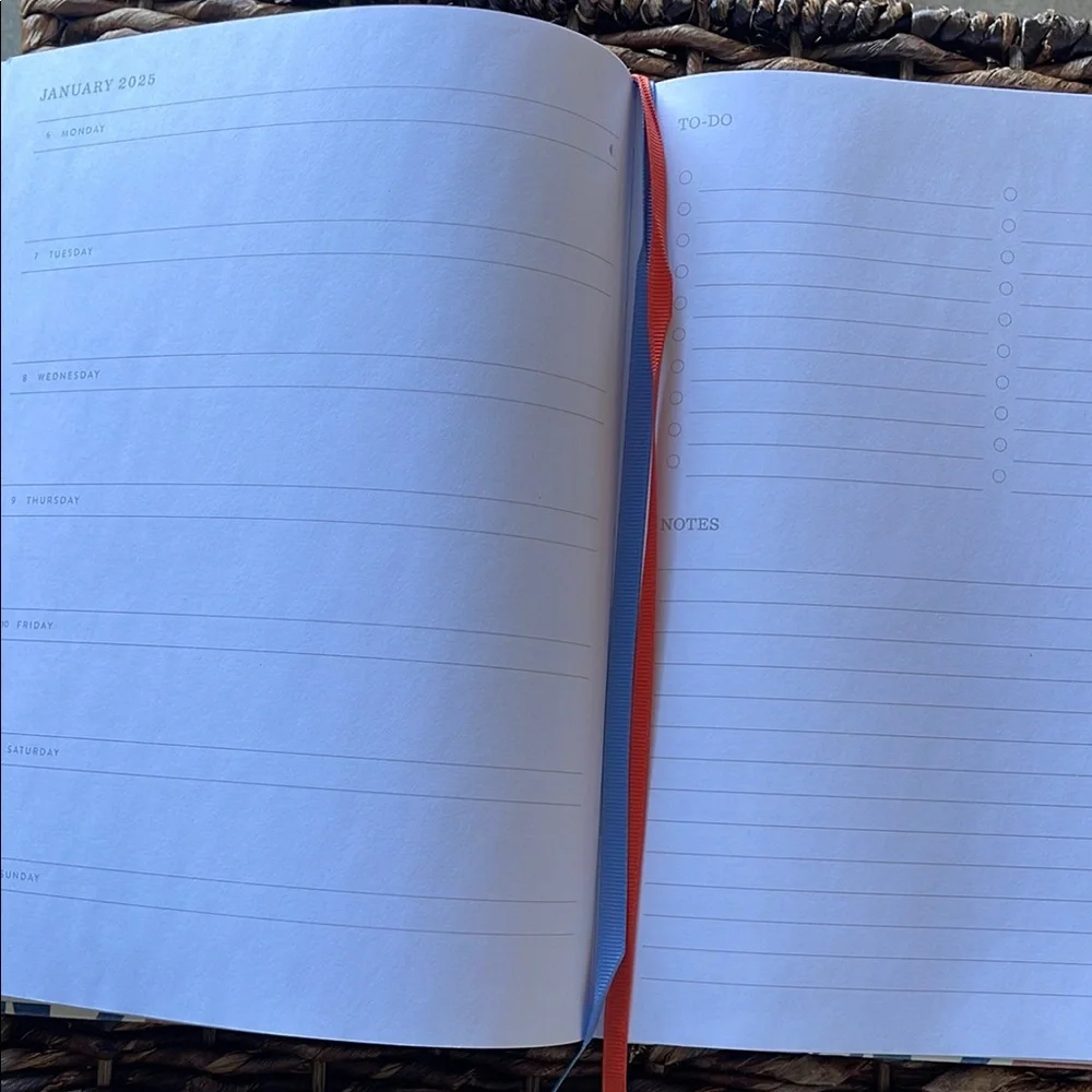Paper Source 2024-2025 Planner with Red and Blue Tulip Design
